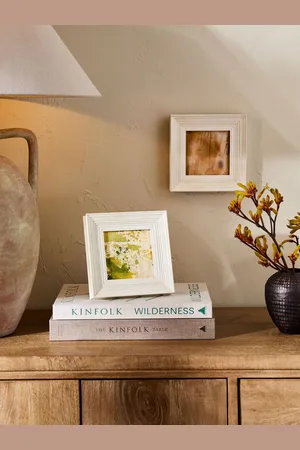 Next Set of 2 Distressed Wood Effect Photo Frames4 x 4 IN