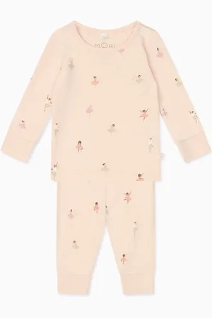 Mori Pink Bamboo Ballerina Pyjama Set104110cm