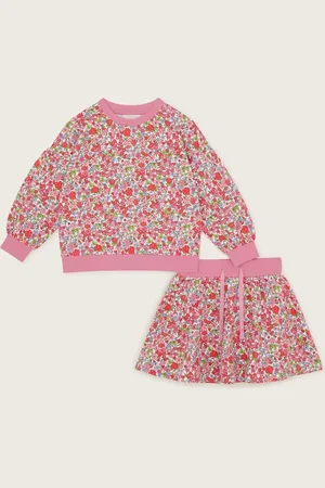 Monsoon Ditsy Floral Sweatshirt and Skort Set122128cm