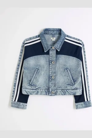 River Island Girls 100% Cotton Hybrid Denim Jacket122128cm