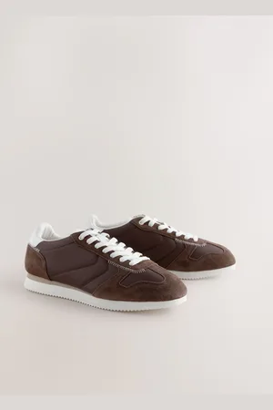Next Forever Comfort Leather Round Toe Retro Chunky Lace Up Trainerseu37