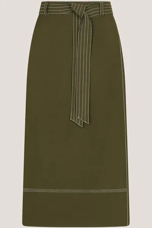 Monsoon Katya Slips Talje Midi NederdeleX-Large