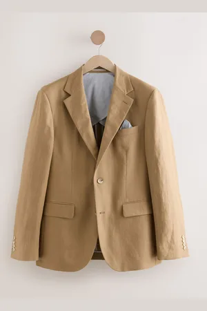 Next Slim Fit Hør Jakkesæt Jakke56 Almindelig (UK 46 R)