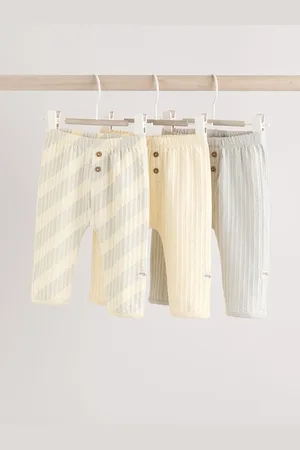 Next 100% Cotton Baby Leggings 3 Pack (0mths-2yrs)Op til 3 måneder (62cm)