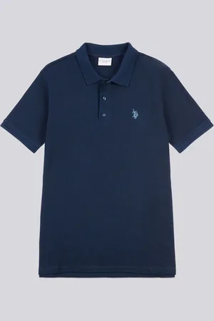 U.S. Polo Assn. U. S. Polo Assn. Mens Collar Interest Textured 100% Cotton Polo ShirtXXL
