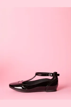 Lipsy London Slim Sole T Bar Ballerina School Shoes