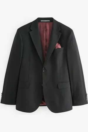 Next Slim Fit Signature Tollegno Italiensk Uld Tekstureret Jakkesæt Jakke44 Short (UK 34 S)