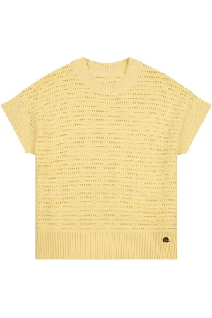 U.S. Polo Assn. U. S. Polo Assn Womens Open Knit Short Sleeve 100% Cotton Jumperxsmall