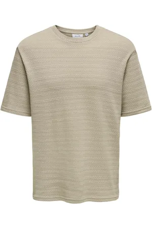 Only & Sons Textured Short Sleeve T-Shirtmedium
