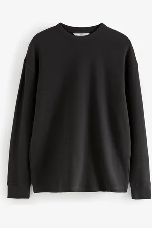 Next Long Sleeves Waffle Texture Crew 100% Cotton T-ShirtM