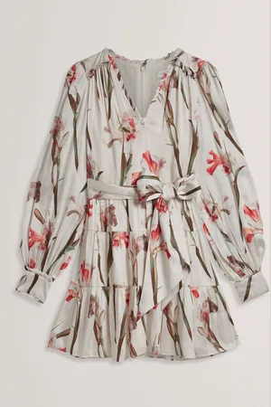 Ted Baker Cuiaba Pleat Detail V-Neck Mini Dress42