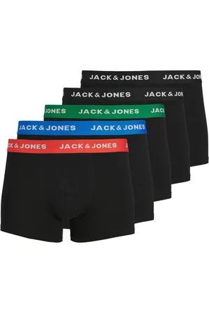 JACK & JONES Logo Black Boxers 5 Pack12 år (152cm)