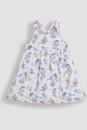 JoJo Maman Bébé Mermaid Scene Cross Back Dress9298cm