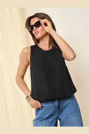 Friends Like These Bubble Hem Sleeveless Blouse50