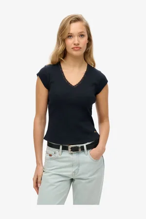 Superdry 100% Cotton Essential Square Neck Short Sleeve T-Shirt