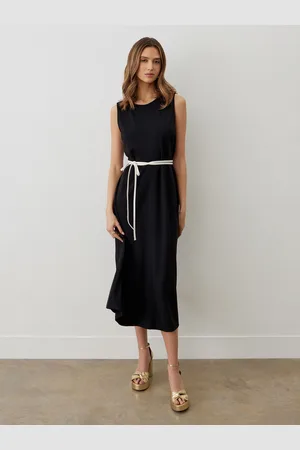 Finery London Janette Ponte Jersey Sleeveless Midi Dress40
