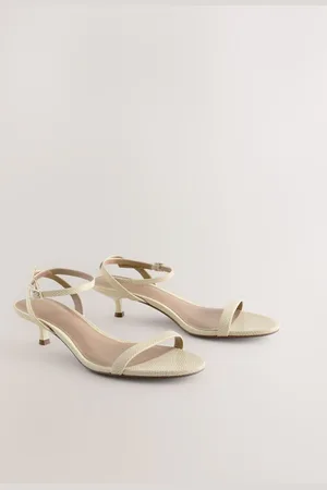 Next Forever Comfort Læder Rund Tå Lav Kitten-hæl Simple Sandalereu385
