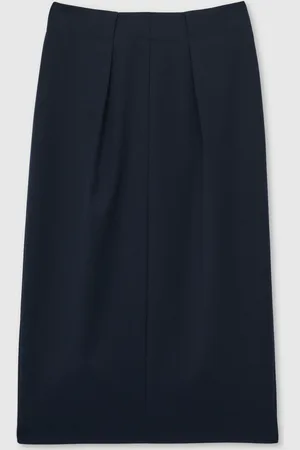 Reiss Gabi Pleated Crepe Pencil Skirt34
