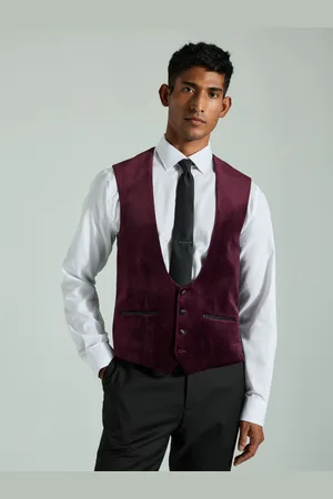 Next Velvet Patterned Waistcoat62 Regular (UK 52 R)