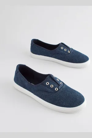 Next Embroidered Forever Comfort Laceless Canvas Slip-On Trainerseu42
