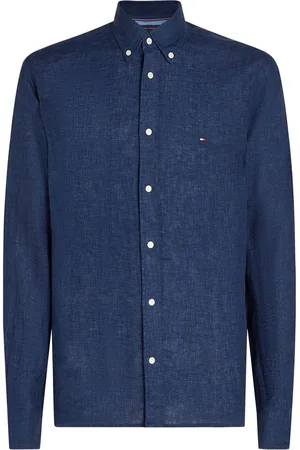 Tommy Hilfiger 100% Hør Pigmentfarvet Skjortersmall