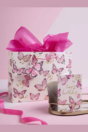 Next Large Butterfly Gift Bag and Card SetEn