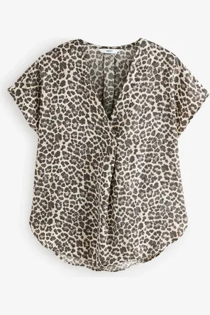 Next Relaxed Fit Short Sleeve Overhead V-Neck Blouse40