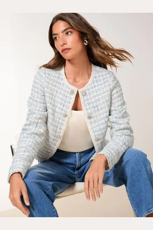 Lipsy London Cropped Boucle blazer46