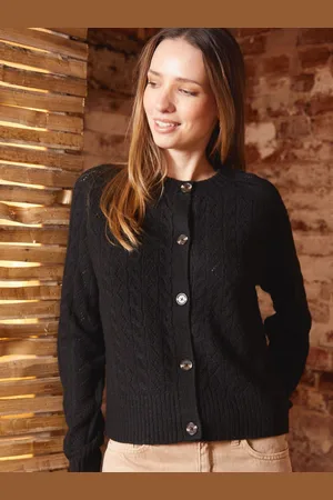 Threadbare Button Up Pointelle Knit Cardigan42