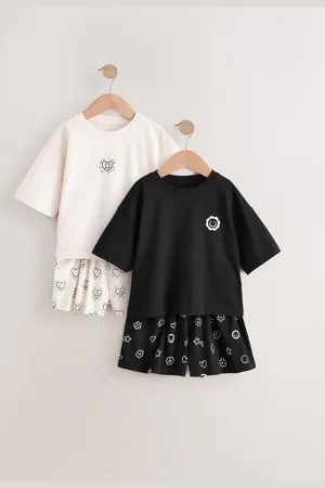 Next 100% Cotton Short Stampy Pyjamas 2 Pack (3-16yrs)104110cm