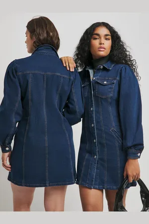 Simply Be Langærmet Boxy Denim Mini Kjole42
