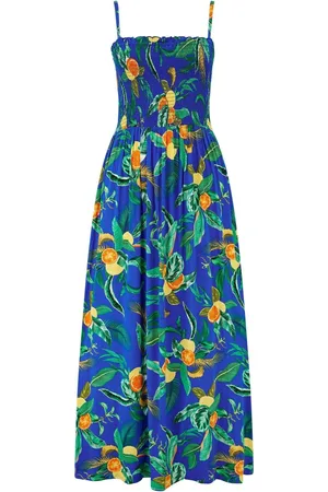 Pour Moi Stropløs Rynket Bodice Woven Maxi Beach Kjole44