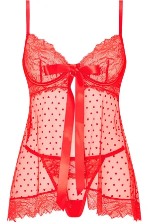 Ann Summers Bon Bon Babydoll Og Thong Mesh SætS