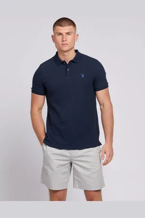 U.S. Polo Assn. U. S. Polo Assn. Mens Regular Fit 100% Cotton Texture Terry Polo ShirtM