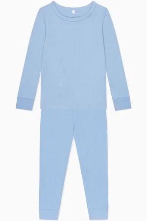Mori Organic Cotton & Bamboo Kids Blue Pyjama Set3 - 6 måneder (62 - 68cm)