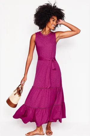 Boden Mila Trim Tiered Jersey Dress40