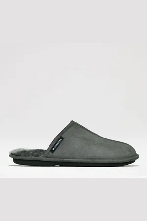 Threadbare Faux Fur Lined Suedette Mule SlippersUK 11 - 12