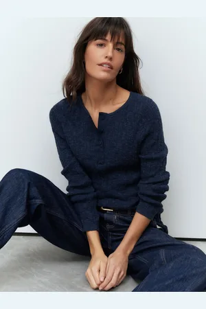 Next Long Sleeve Crew Neck Textured Knitted Top JumperS Reg