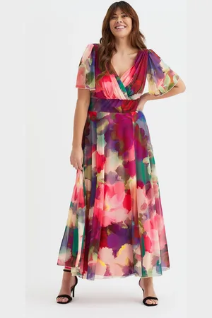 Scarlett & Jo Isabelle Garden Float Sleeve Maxi Dress46