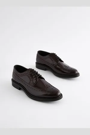 Next Leather High Shine Brogues Shoes