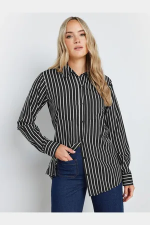 Long Tall Sally Stribet Langærmet Skjorter46 Høj
