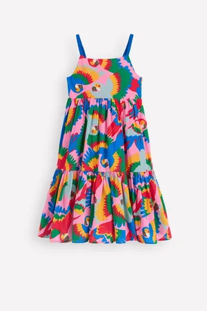Boden Aurelia Tiered Twirly 100% Cotton Dress134140cm