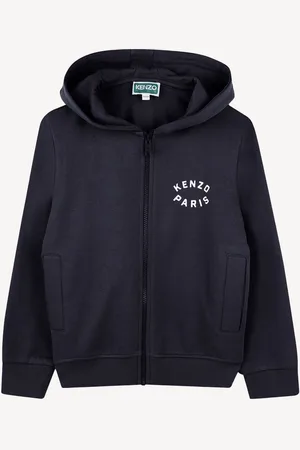Kenzo Blue Front Logo Back Hoodie128134cm
