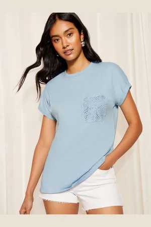 Friends Like These Kortærmet Crochet Pocket T-shirt
