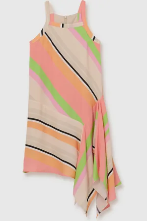 Reiss Holly Stripe-Print Handkerchief Dress110116cm