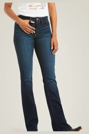 Ariat Blå High Rise Ballary Boot Cut JeansW34 L33