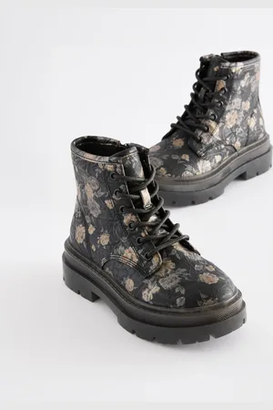 Next Lace Up Chunky Ankle Boots