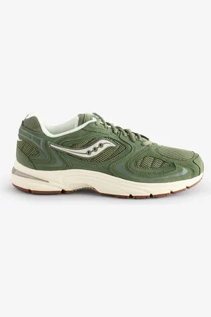 Saucony Khaki/Green Mens Grid Jazz 9 Trainers8