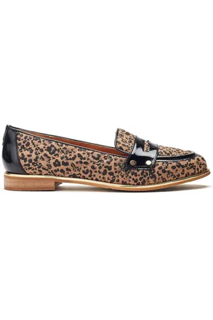 Moda In Pelle Fiorela Quilted Smart Comfort Loafers With Saddle Detaileu38