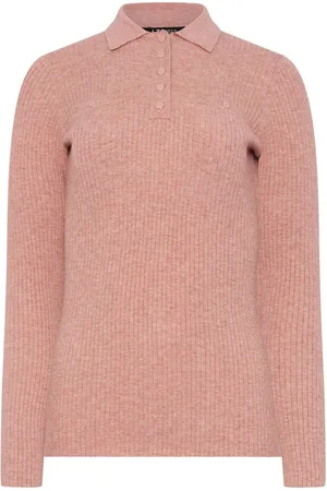 Long Tall Sally Marl Ribbed Polo-skjorter18-20 høj